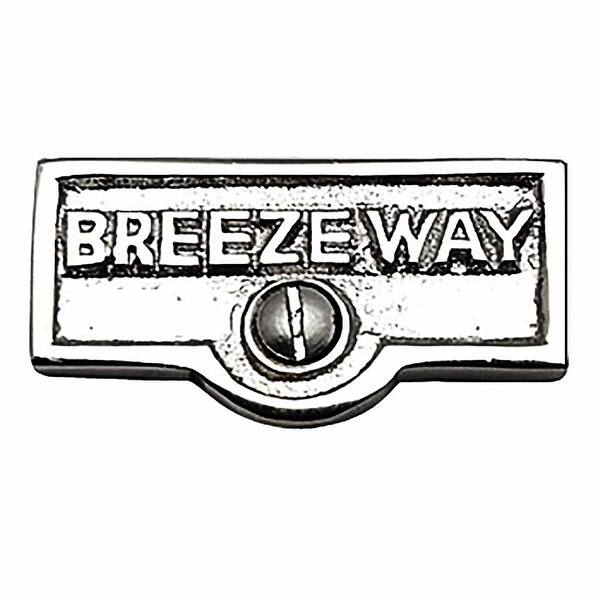 Chrome Brass BREEZEWAY Name Signs Labels Switch Plate Tags Renovators